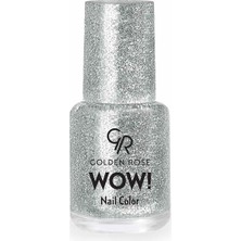 Golden Rose Wow Nail Color Glitter Gri NO:201 5 Adet