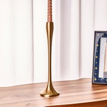 Kpm Golden Star Şamdan - Sarı - 31 cm