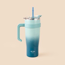 Bambum Horizon Pipetli Termos Bardak - Lacivert - 1 Lt