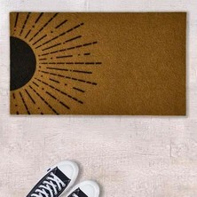 Matmel Güneş Halfsun Kapı Paspası - Bej / Siyah - 35X60 cm