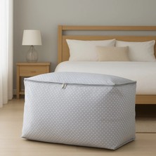 Matmel Home Puantiye Detaylı Büyük Boy Hurç - Gri - 74X46X46 cm