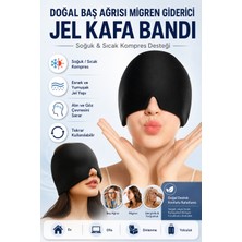 Ecuy Rahatlatıcı Bandı Soğuk Sıcak Kompres Jel Baş Ağrısı Bandı Göz Dinlendirme Uyku Maskesi