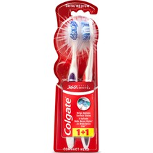 Colgate 360 Optik Beyaz Orta Diş Fırçası 1+1 4 Adet