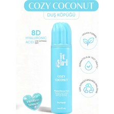 it girl Cozy Coconut 260 ml Duş Köpüğü Kokonat Kokusu ile Nemlendirici Etki ve Vegan Formül