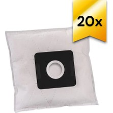 SIMTEL - ELEKTRİKLİ SÜPÜRGE UYUMLU SENTETİK TOZ TORBASI - 20 ADET - SİYAH PLASTİK