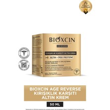 Bioxcin Age Reverse Kırışıklık Karşıtı Krem 50 ML Tüm Cilt Tipleri İçin Sıkılaştırıcı Etki 24K Altın