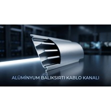 Alüminyum Balıksırtı Kablo Kanalı 2 M