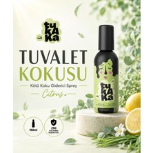 TUKAKA Tuvalet Öncesi Kötü Koku Giderici Sprey, Uzun Ömürlü Banyo ve Tuvalet Kokusu 150 ml - Citrus