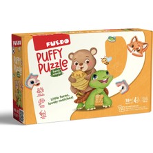 PUEDO Puffy Puzzle Hayvanlar 24 Parça Eğlenceli Tasarım +18 Ay Yaş Grubu için İlk Yapboz