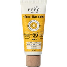 Beeo Apicare Propolisli Vücut Güneş Kremi 80 ml Tüm Cilt Tipleri İçin 50+ SPF Koruma Özelliği