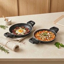 Matmel Kitchen Black Force Ikili Sahan Seti - Siyah - 18 cm + 20 cm