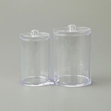 Matmel Living 2'li Pamuk Organizeri - Şeffaf - 15X9X14 cm