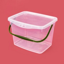 Hobby Life Life Q-Box Saplı Saklama Kabı - Şeffaf - 4 Lt