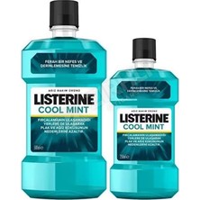 3 Adet Listerine Ağız Gargarası Cool Mint  500 ml + 250 ml