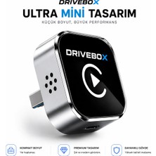 Tarçın DriveBox Airplay ve Ekran Yansıtma Özellikli 4'ü 1 Arada Kablosuz Carplay & Android Auto Adaptörü