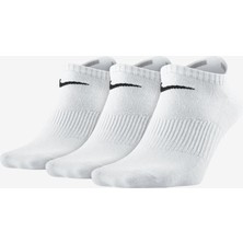 Nike Performance Cotton Lightweight Unisex Beyaz 3'lü Çorap