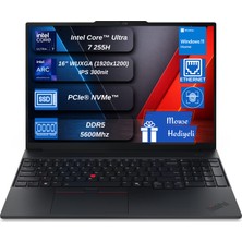 Lenovo Thinkpad E16 Gen 3 Intel Core Ultra 7 255H 48GB Ddr5 2tb SSD Win 11HOME 16 Inç Wuxga (1920 x 1200) IPS 300NITS Taşınabilir Bilgisayar 211H21SR006RTXEX11