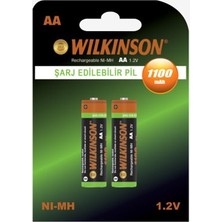 Wilkinson Wılkınson Şarjlı Pil Aa Kalın 1100 Mah 2 Li