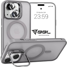 Ermer Iphone 17 Promax Için Kamera Korumalı Magsafe Wireless Şarj Özellikli Lens Hediyeli Mat Şeffaf Renkli Standlı Kılıf