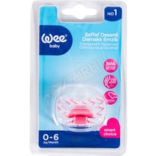 2 Adet Wee Baby Şeffaf Desenli Damaklı Emzik No 1