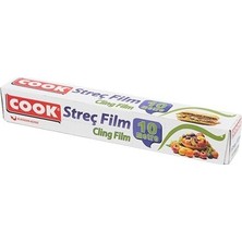 Cook Streç Film 10 Mt Yüksek Performanslı Kullanım İçin Kalın Özellikli Film