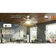 Aygün Elektrik Cata Ct 1154 Lodos 62W Fanlı LED Armatür 3 Renk + Kumandalı + Dimlenebilir