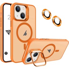 Ermer Iphone 17 Promax Için Kamera Korumalı Magsafe Wireless Şarj Özellikli Lens Hediyeli Mat Şeffaf Renkli Standlı Kılıf