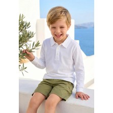 Zeyland Erkek  Çocuk Uzun Kollu Polo Yaka Tshirt  - Beyaz