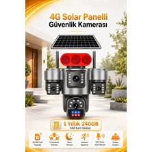 Harvox 3 Hareketli Kameralı Güneş Enerjili Solar Güvenlik Kamerası 4g Sim Kart Hediyeli Gece Görüşlü Güneş Panelli Kamera