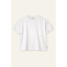 Zeyland Kız Erkek Çocuk Oversize T-Shirt  - Ekru