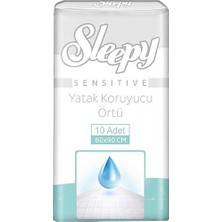 Sleepy Yatak Koruyucu Hasta Örtüsü 60x90 cm 10 Adet Yerli Üretim Kaymayan Özellik