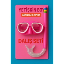 Premini Yetişkin Unisex Dalış Takımı Şnorkel Gözlük Maske, Tatil ve Havuz Kullanımı