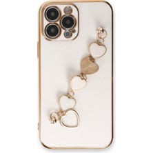 Bezos iPhone 13 Pro Kılıf Esila Silikon - Beyaz