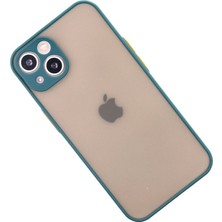 Bezos iPhone 14 Kılıf Montreal Silikon Kapak - Yeşil