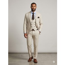 Centilmen Adimo Erkek Slim Fit Yelekli Damatlık Takım Elbise 718K190