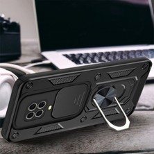 Bezos Redmi Note 9 Pro Kılıf Pars Lens Yüzüklü Silikon - Yeşil