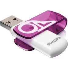 Philips Phılıps 64GB USB 2.0 Vivid FM64FD05B/00 Mor Taşınabilir Bellek