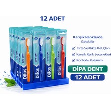 Bezos Difas Dipa Dent Medium Diş Fırçası Orta Sert 12 Adet