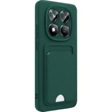 Bezos Redmi Note 15 Pro 4g Kelvin Kartvizitli Silikon - Koyu Yeşil