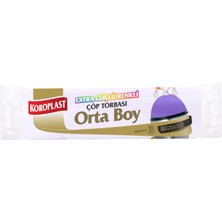 Koroplast Renkli Çöp Torbası Orta Boy 10'lu 2 Adet