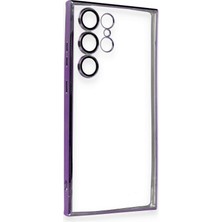Bezos Galaxy S23 Ultra Kılıf Razer Lensli Silikon - Mor
