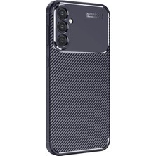 Bezos Galaxy S25 Kılıf Auto Focus Karbon Kapak - Lacivert