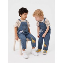 Mişsa Bebe Çocuk Kot Salopet Askılı Denim