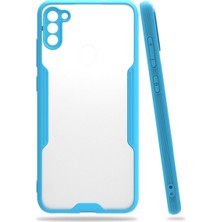 Bezos Galaxy A11 Kılıf Platin Silikon - Mavi