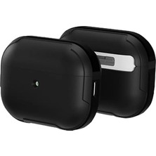 Bezos Airpods Pro 2 (2.nesil) Mo-A8 Armor Kılıf - Siyah