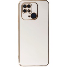 Bezos Redmi 10C Kılıf Volet Silikon - Beyaz
