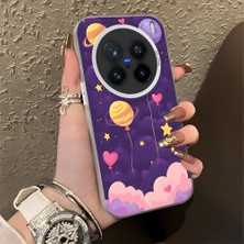 HONTINGA Vivo X200 Pro ile Uyumlu Kılıf Silikon Kenar Sert Arka Kamera Koruyucu Basitlik Anti Düşme Kamera Korumalı Balon Desen Couple Telefon Kılıfı Kadın ve Erkek Için Uygundur K1-1475