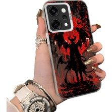 HONTINGA Oppo Reno 14 Pro 5g ile Uyumlu Kılıf Silikon Kenar Sert Arka Kamera Koruyucu Basitlik Anti Düşme Kamera Korumalı Karikatür Desen Couple Telefon Kılıfı Kadın ve Erkek Için Uygundur K1-1477