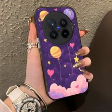 HONTINGA Vivo X200 Pro ile Uyumlu Kılıf Silikon Kenar Sert Arka Kamera Koruyucu Basitlik Anti Düşme Kamera Korumalı Balon Desen Couple Telefon Kılıfı Kadın ve Erkek Için Uygundur K1-1475