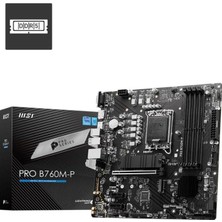 MSI Msı Pro B760M-P Intel LGA1700 Ddr5 Micro Atx Anakart Teşhir
